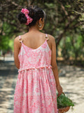 Pink Flare Maxi Dress - Odhanon