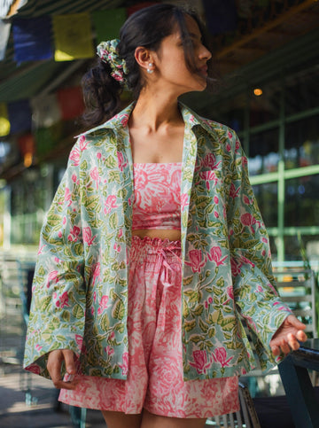 Oversized Floral Shirt - Odhanon