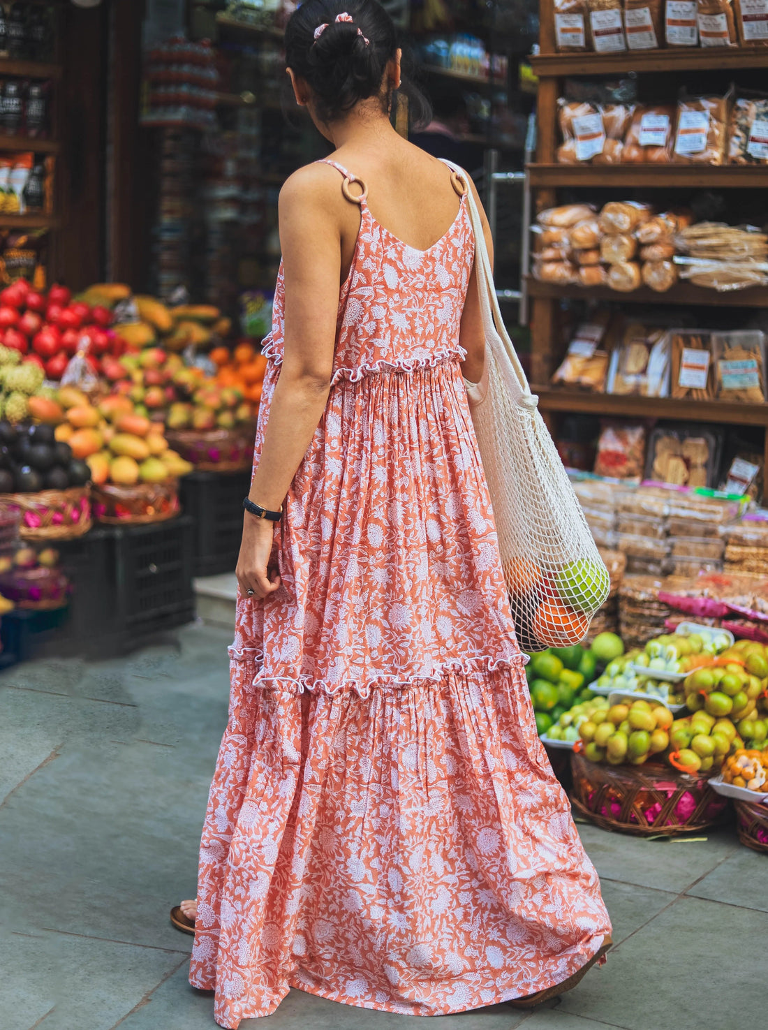 Flared Maxi Summer Dress - Odhanon