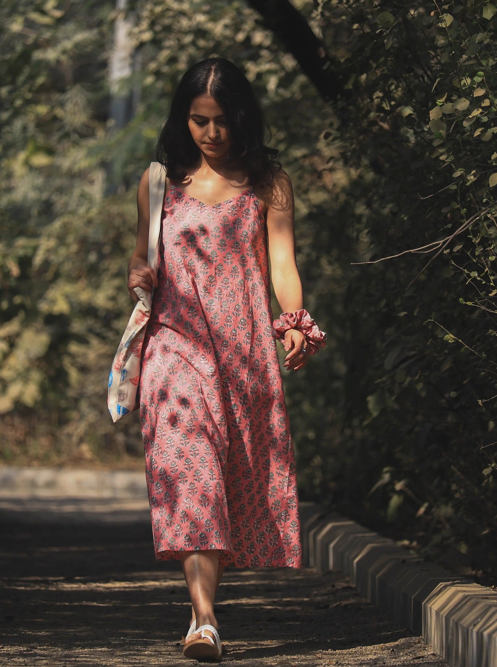 Casual Cotton Summer Dress - Odhanon