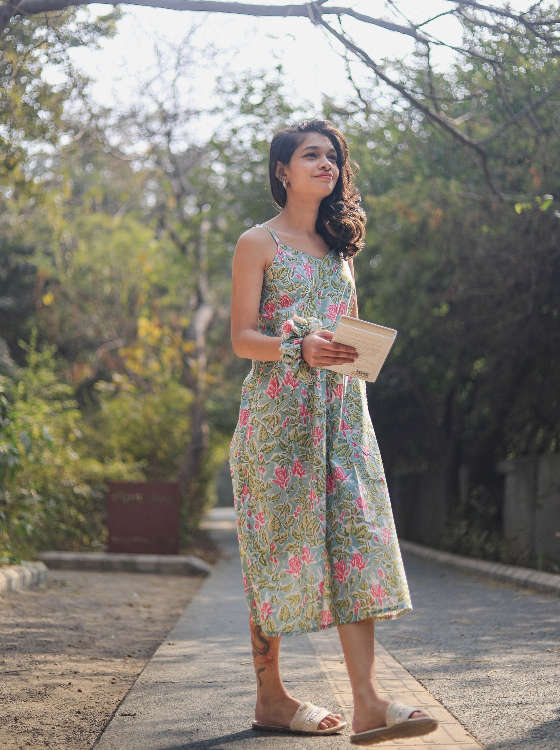 Casual Cotton Summer Dress - Odhanon